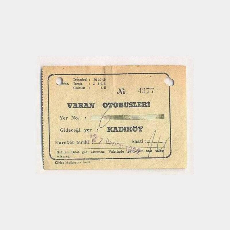 1962 Varan Otobüs Bileti