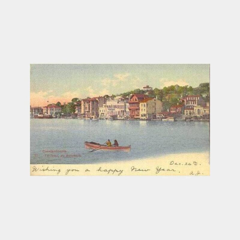 1903 Boğaziçi Yeniköy Nadir Kartpostal