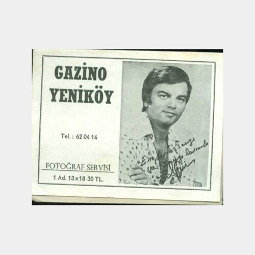 1970 Gazino Yeniköy Fotoğraf Kabı
