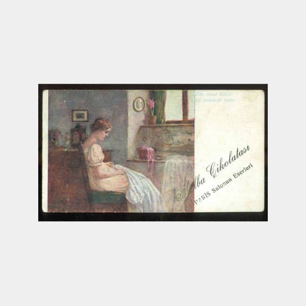 1940 Melba Çikolata Baskı Fantazi Yabancı Kart