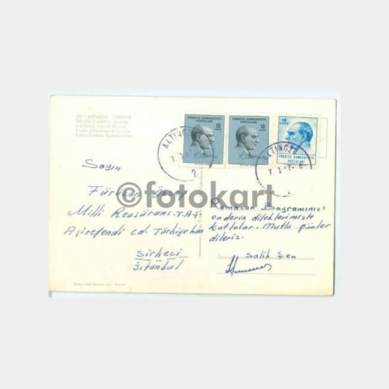 1967 Antakya Konulu Altınözü Damgalı Kart - Görsel 2