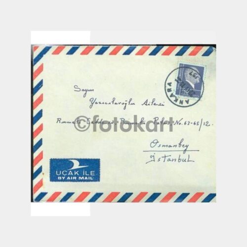 1975 Ankara Damgalı Uçak Zarfı