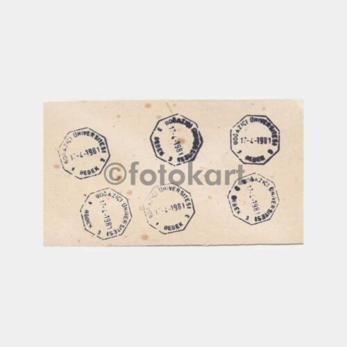 1981 Boğaziçi Üniversitesi Posta Damga Çalışması