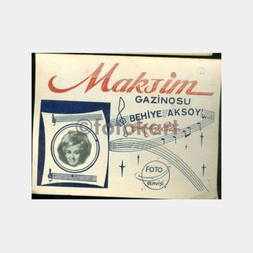 1970 Maksim Gazinosu Behiye Aksoy Fotoğraf Kabı