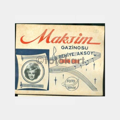 1970 Maksim Gazinosu Behiye Aksoy Fotoğraf Kabı