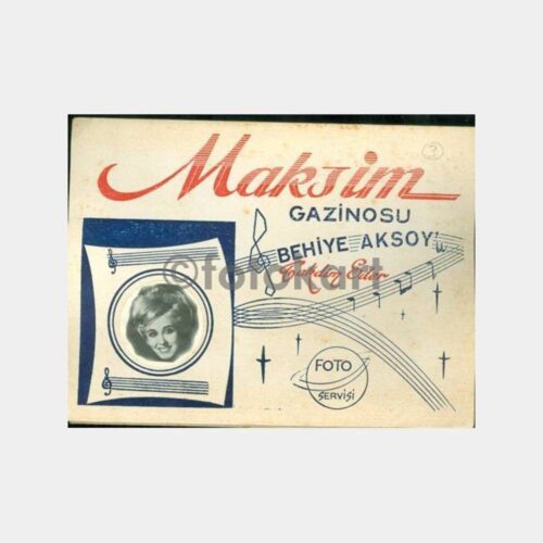 1970 Maksim Gazinosu Behiye Aksoy Fotoğraf Kabı