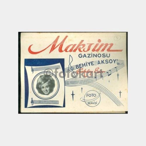 1970 Maksim Gazinosu Behiye Aksoy Fotoğraf Kabı