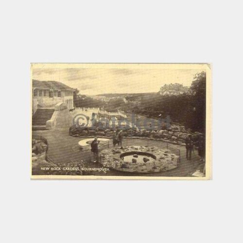 1949 İngiltere Bournemouth Bahçeler Kartpostal