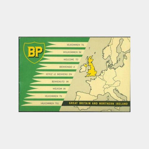 1960 BP Petrol İngiltere ve İrlanda Harita