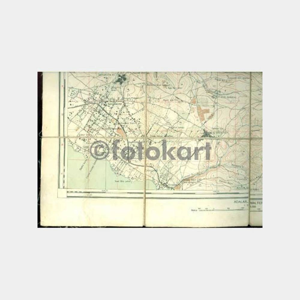 1933 Çamlıca Kadıköy Ümraniye Dudullu Haritası - Görsel 2