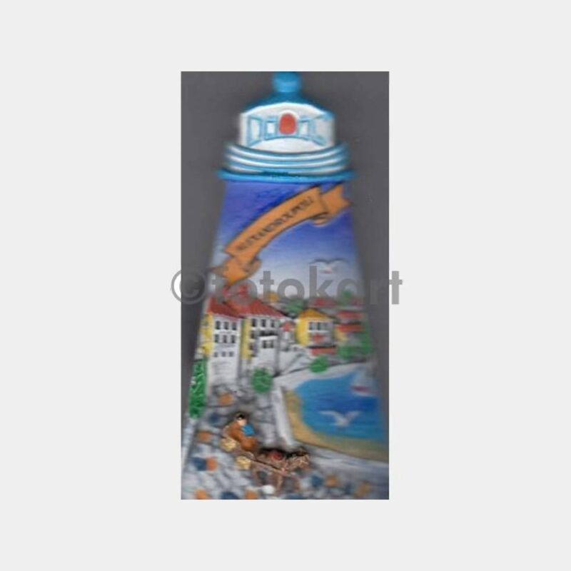Yunanistan Dedeağaç Deniz Feneri Konulu Magnet