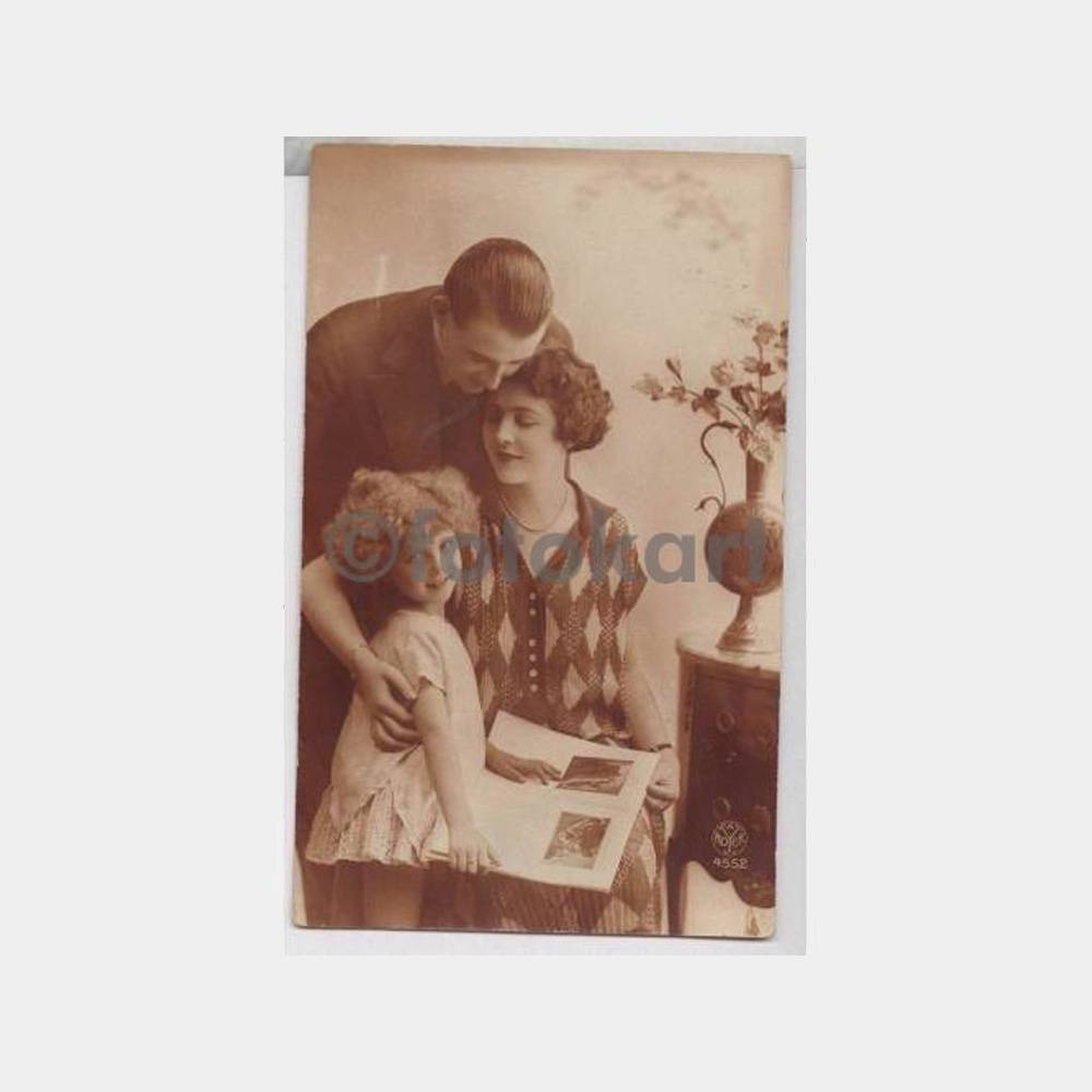 1931 Fantazi Aile Tebrik Kartpostal