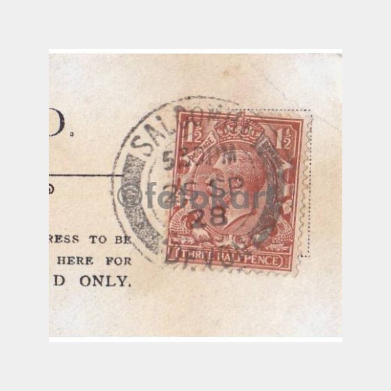 1928 İngiltere Londra Frogmore Damgalı Kartpostal - Görsel 2