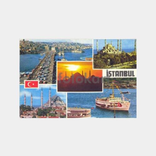 İstanbul Gemiler Konulu Kartpostal