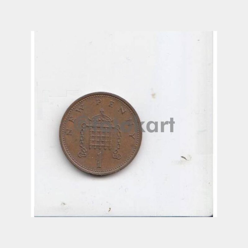 1971 İngiltere 1 New Pence Madeni Para