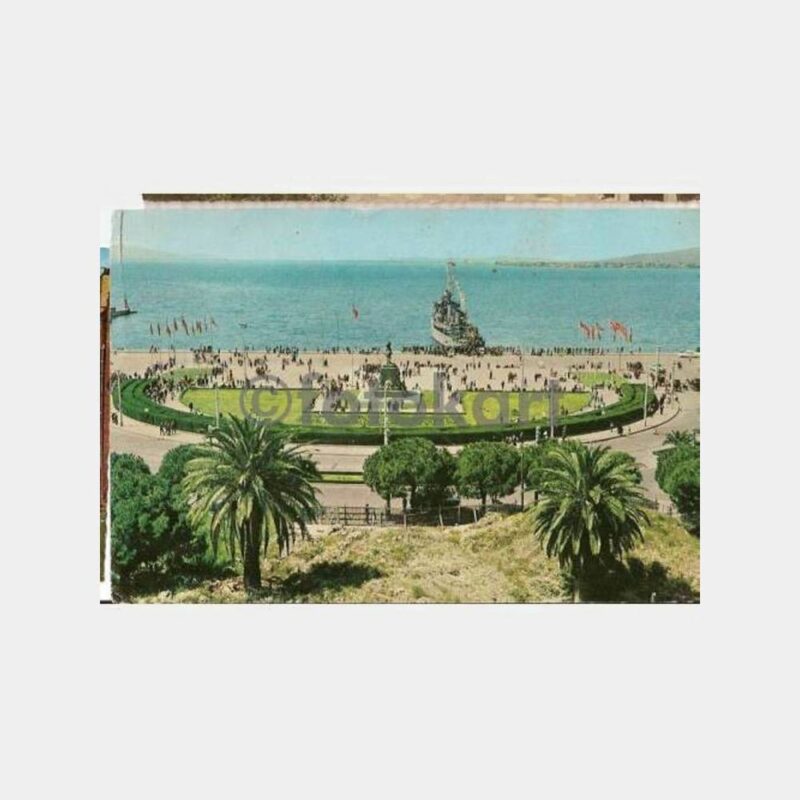 İzmir Liman Savaş Gemisi Konulu Kartpostal