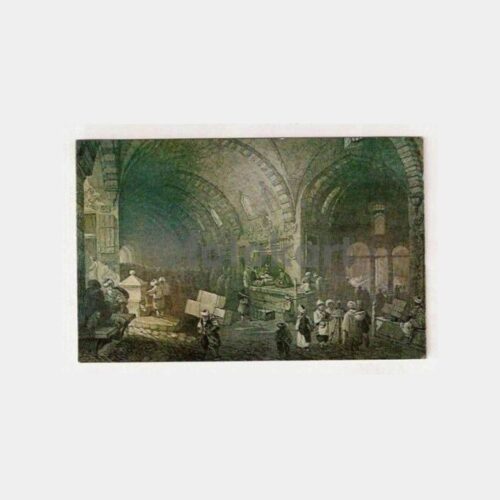 Kapalıçarşı Konulu Gravür Tablo Tebrik Kartı