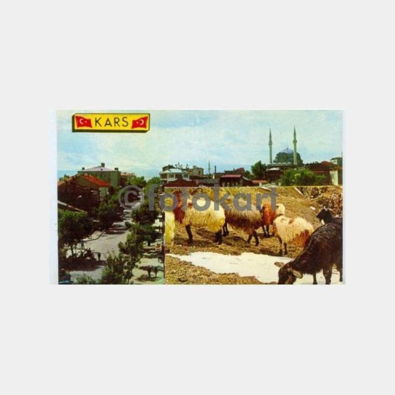 1968 Kars 2 Görünüş Kartpostal
