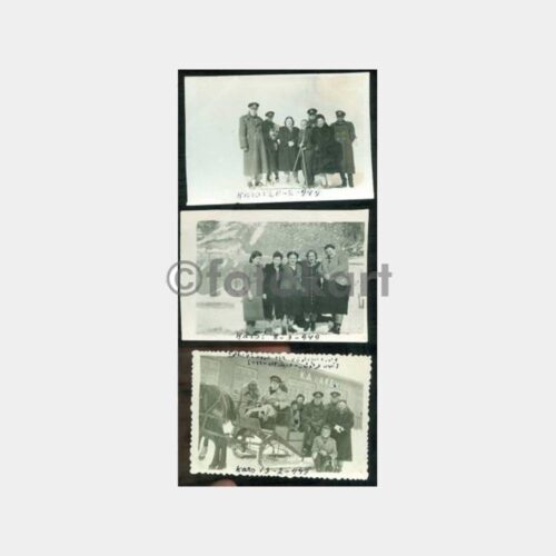 1949 Kars Konulu 3 Adet Albüm Fotoğraf