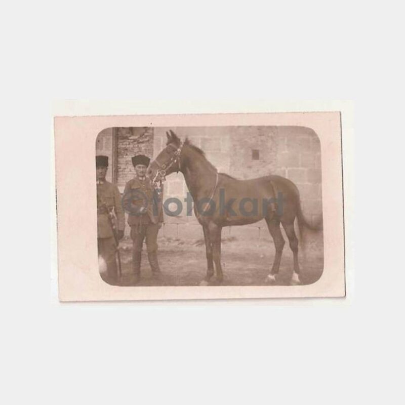 Kars Sarıkamış Asker ve Atı Fotoğraf