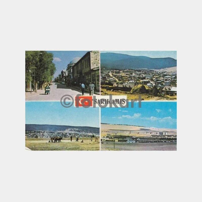 1980 Kars Sarıkamış 4 Görünüş Kartpostal