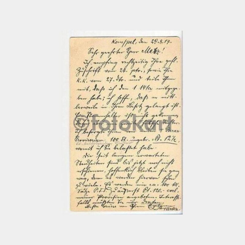 1917 Kız Kulesi Resimli Damgalı Osmanlı Antiye - Görsel 2