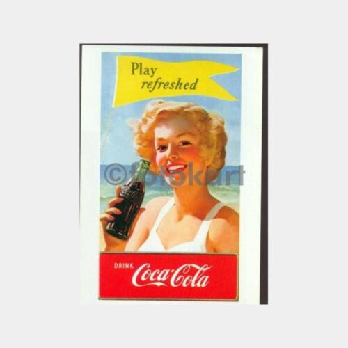 Coca Cola Konulu Vintage Tarz Kartpostal No. 07