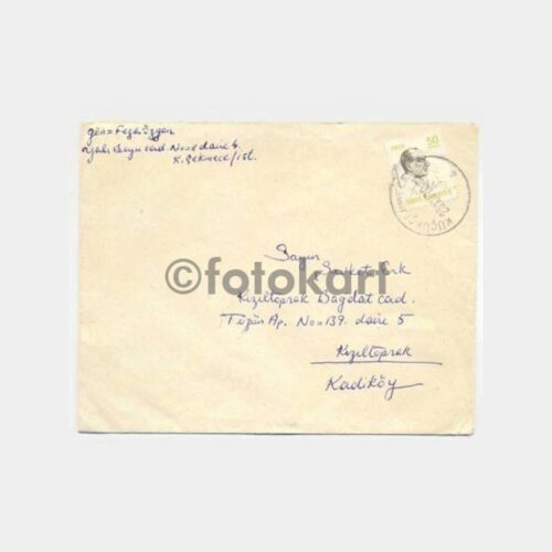 1970 Küçükçekmece Ata Pullu Zarf