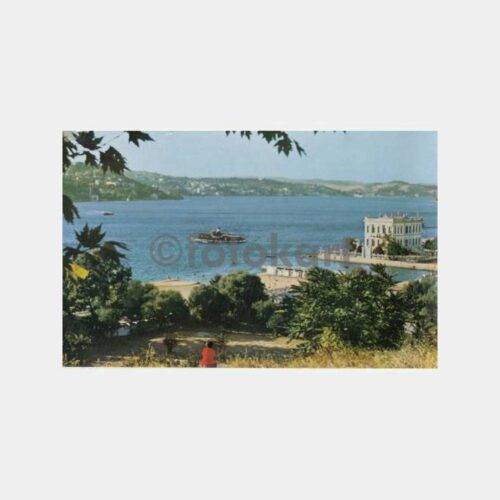 1963 Boğaziçi Küçüksu Plajı Görünüş Kartpostal