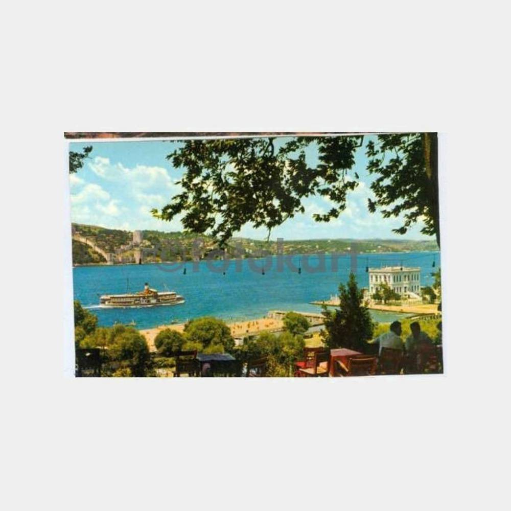 1967 Boğaziçi Küçüksu Plajı Görünüş Kartpostal