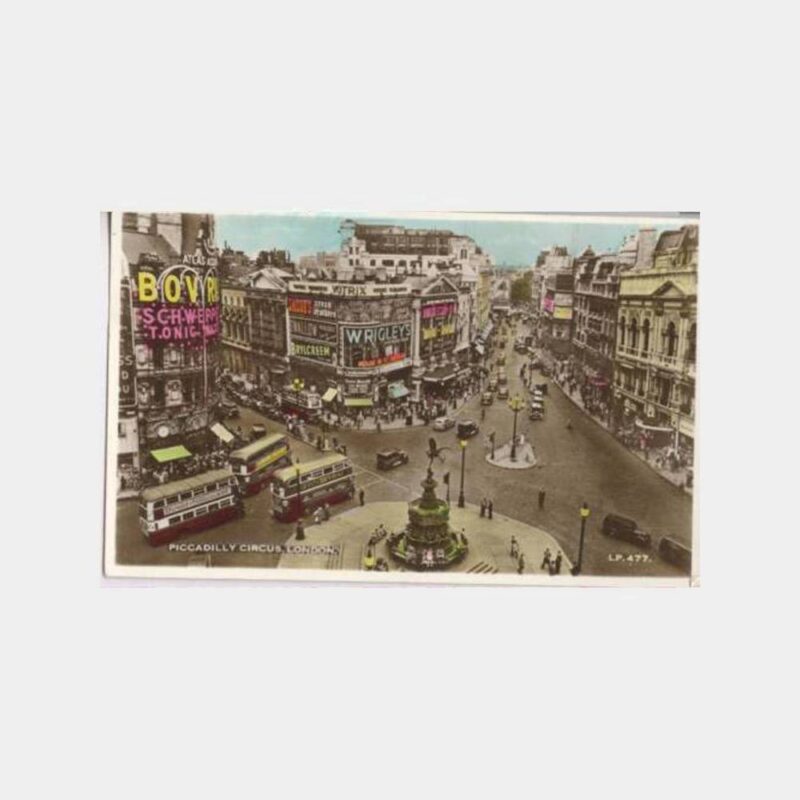 1953 Londra Damgalı Pullu Kartpostal