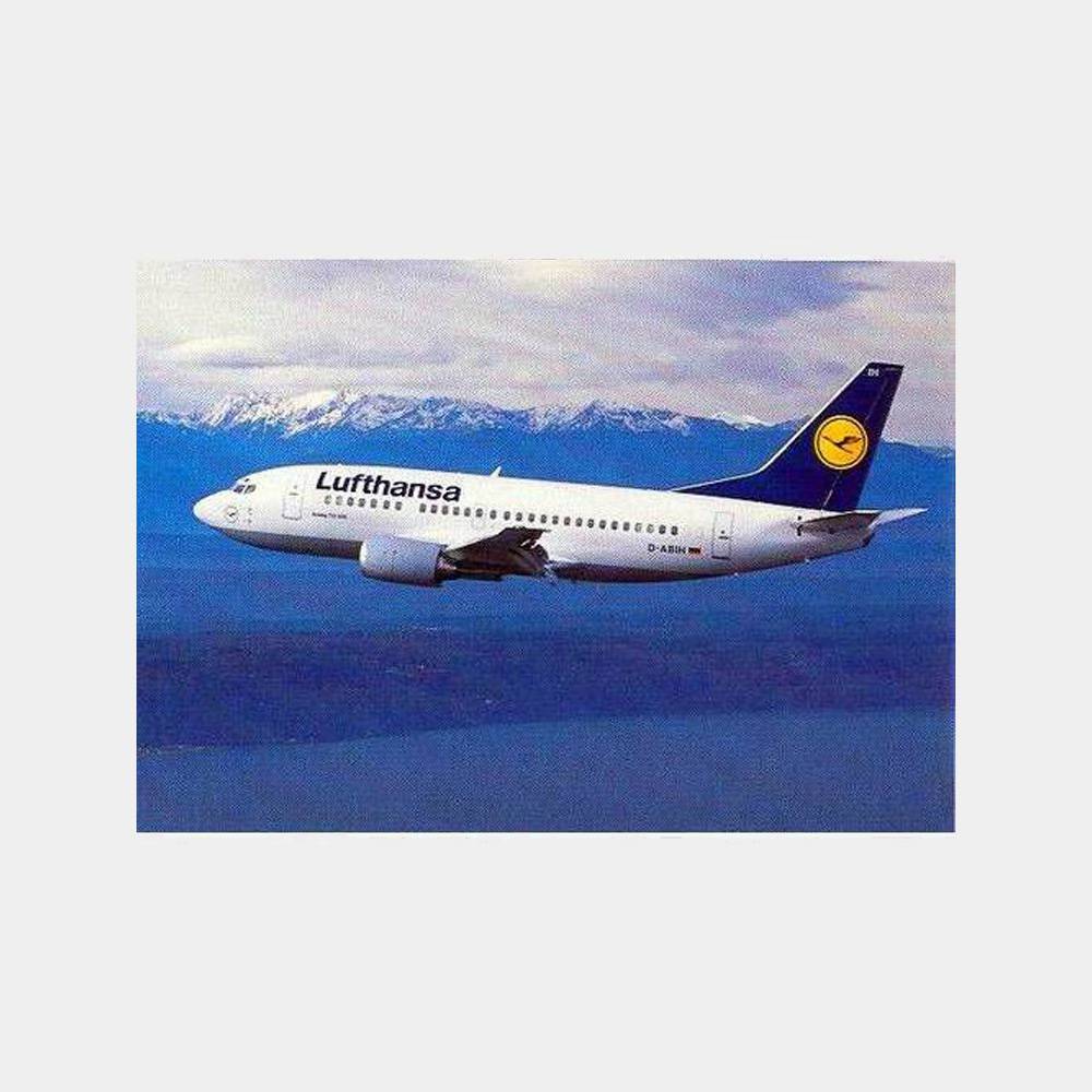 Lufthansa Boeing 737-500 Uçak Kartpostal