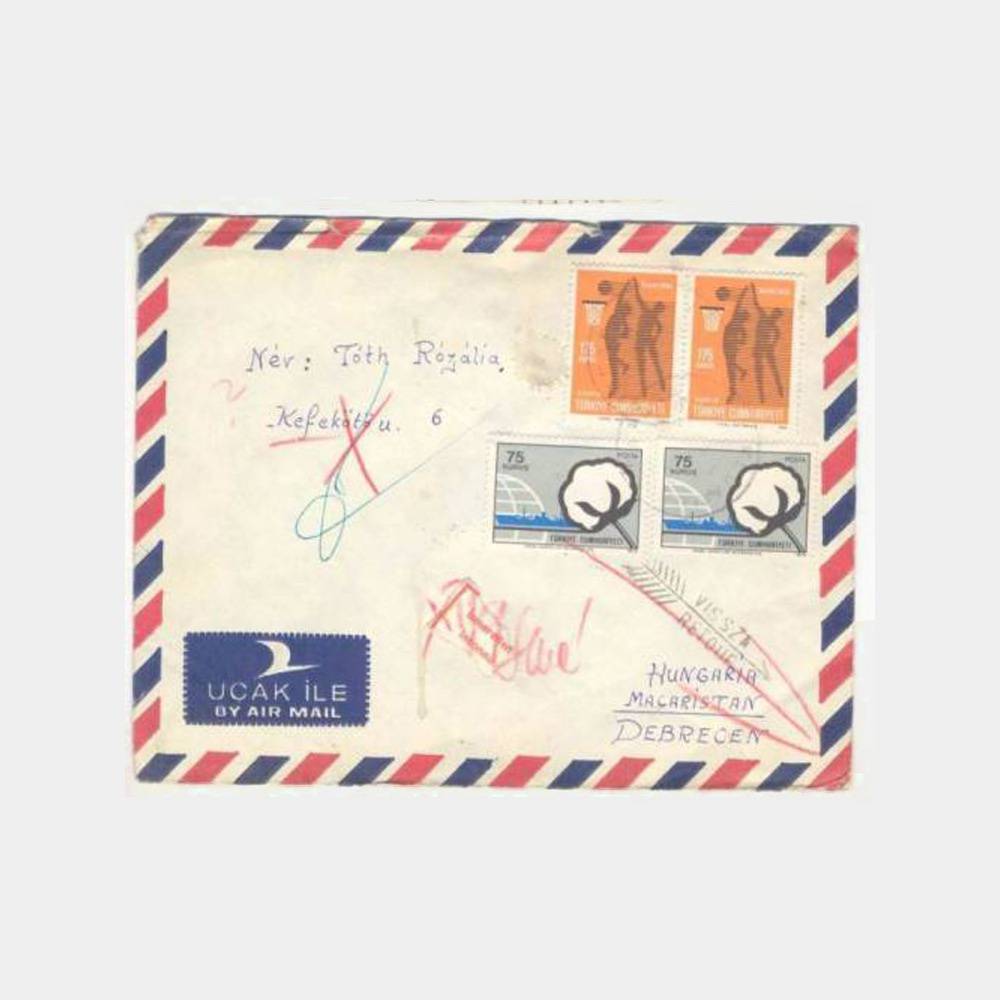 1977 Macaristan İade Mektup Zarfı