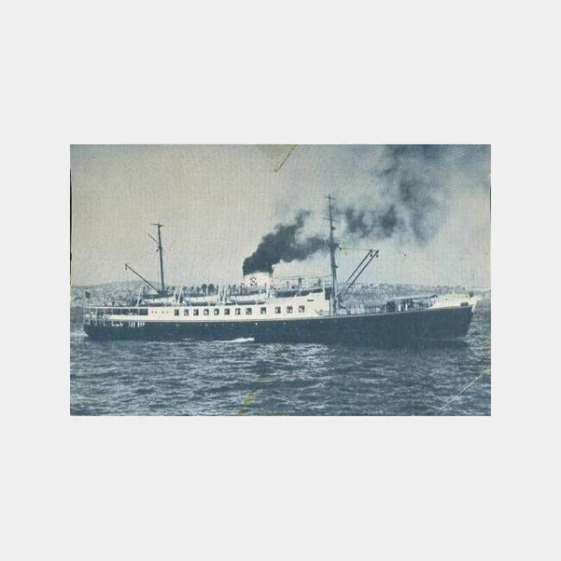 S.S. Marakaz Yolcu Gemisi Kartpostal