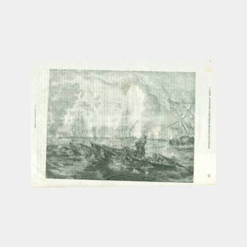 Navarin Deniz Savaşı Konulu Gravür Resim