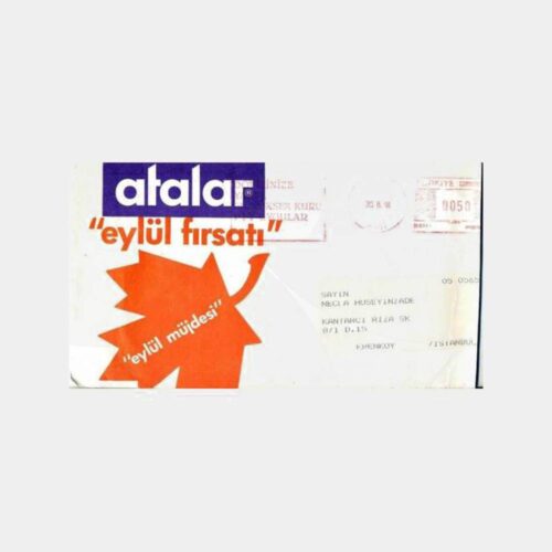 1988 PTT Dövize Kur Uygular Flam Damgalı Zarf