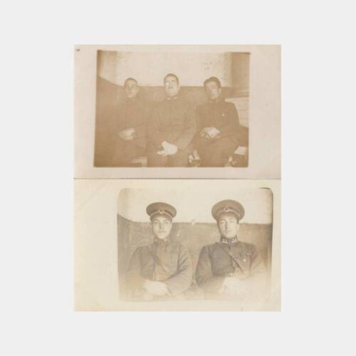 1930 Kars Sarıkamış Asker Konulu 2 Adet Fotoğraf