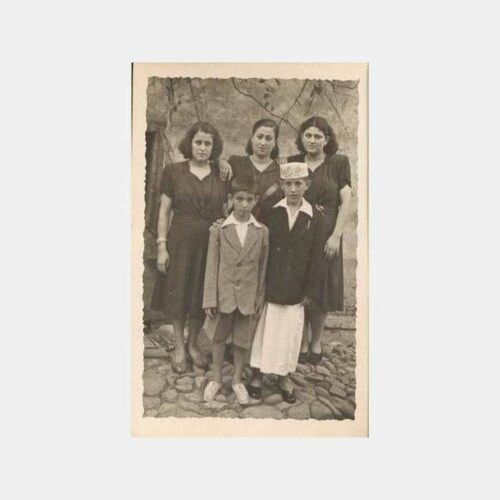 1947 Sünnet Çocuğu Ailesiyle Fotoğraf