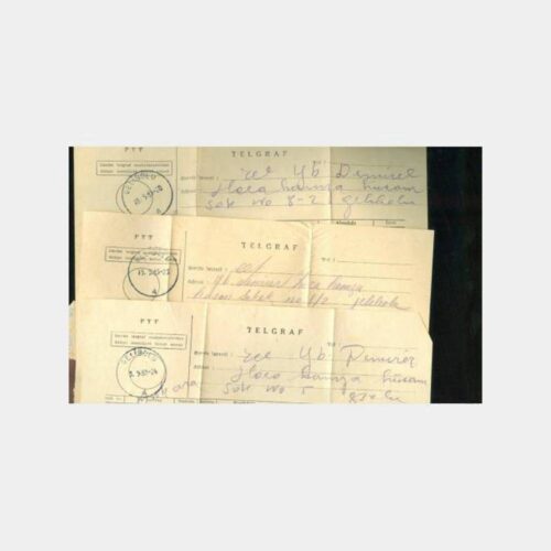1965 Gelibolu Damgalı 3 Adet Telgraf