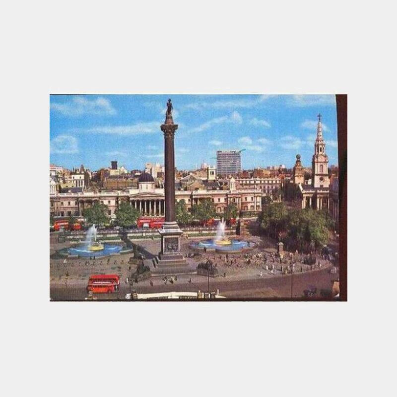 Londra Trafalgar Meydanı Kartpostal
