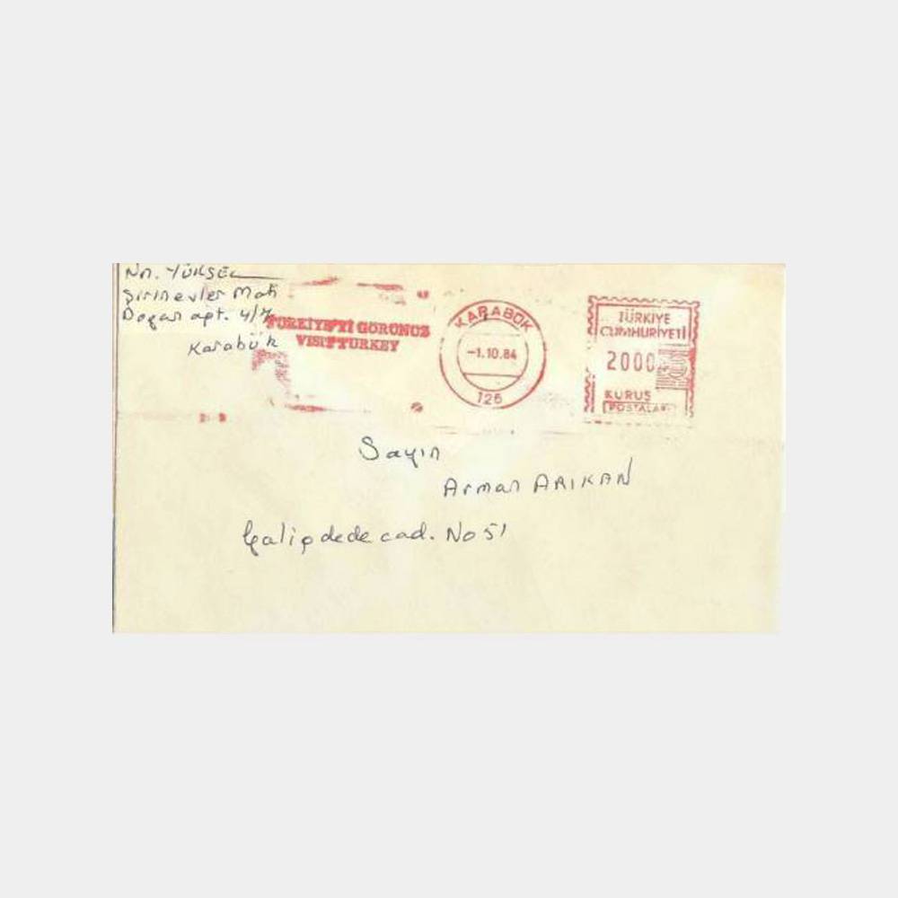 1994 Türkiyeyi Görünüz - Visit Turkey Zarf