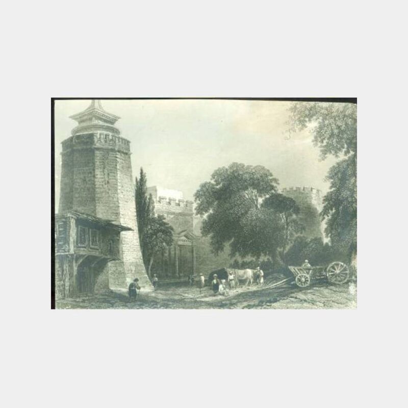 İstanbul Yedikule Surları Gravür Fotoğraf