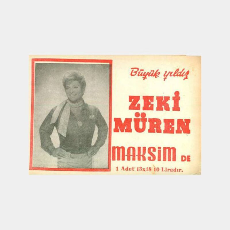 1970 Zeki Müren Maksim Müzikhol Fotoğraf Kabı