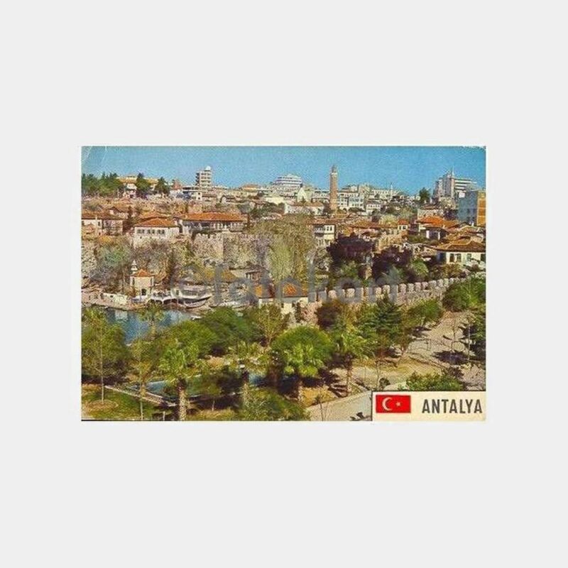 Antalya Liman ve Parktan Görünüş Kartpostal