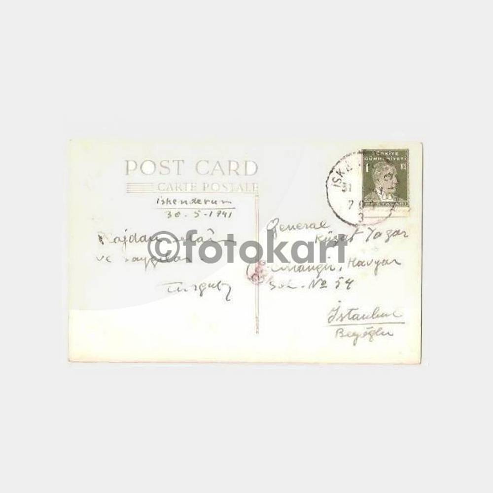 1941 İskenderun Atatürk Caddesi Fotokart - Görsel 2