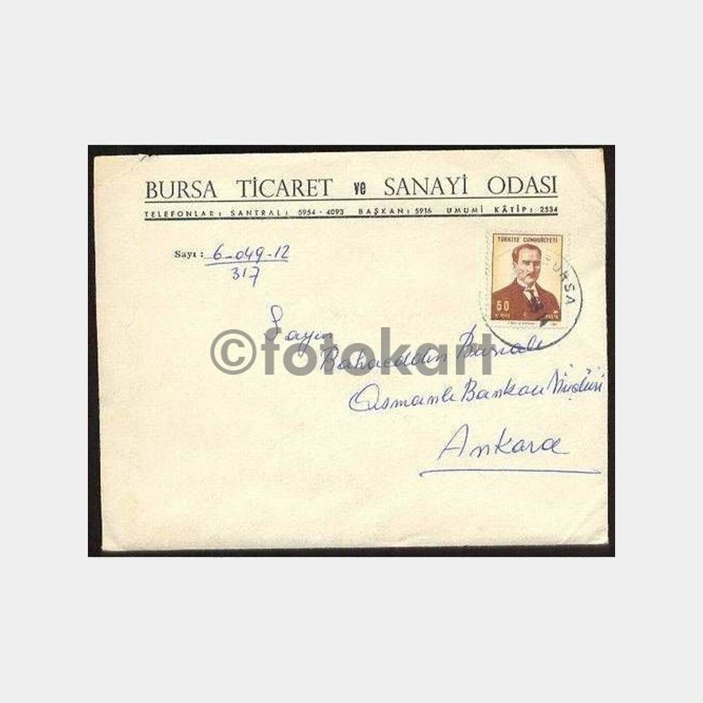 1969 Bursa Ticaret Sanayi Odası Mektup