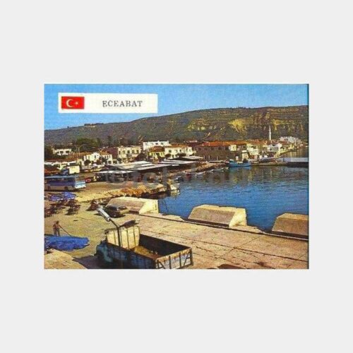 Çanakkale Eceabat Limanı Görünüm Kartpostal