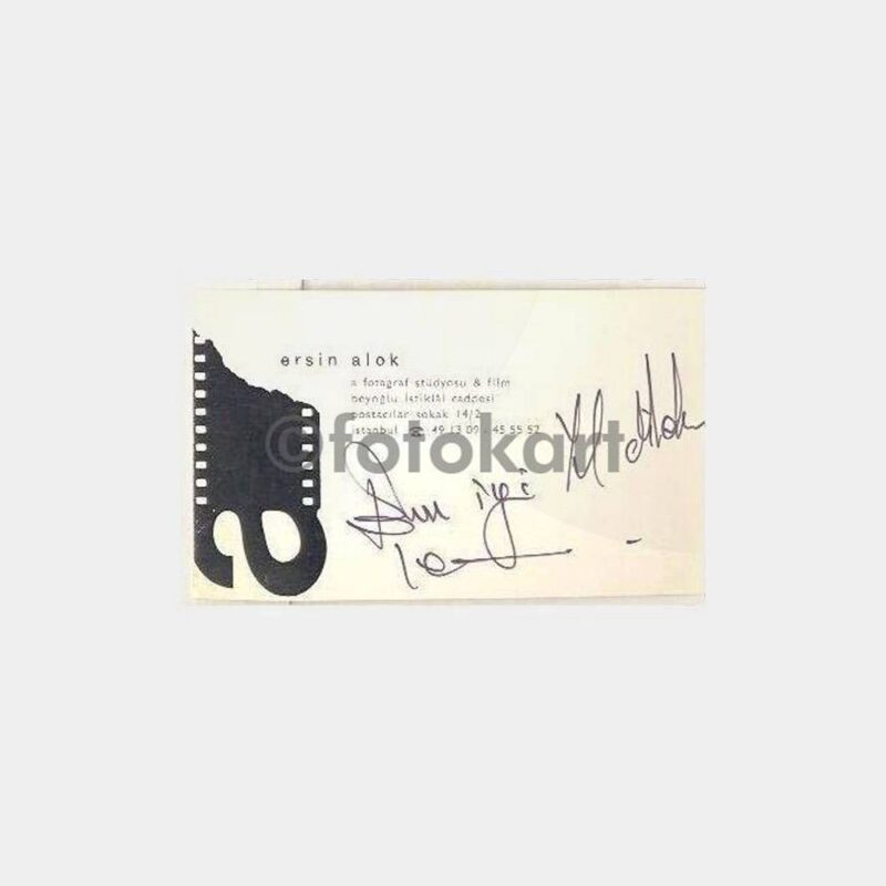 Ersin Alok Fotoğraf Sanatçısı Kartvizit