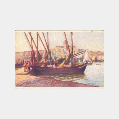 Haliç Kayıkçılar Tablo Kartpostal