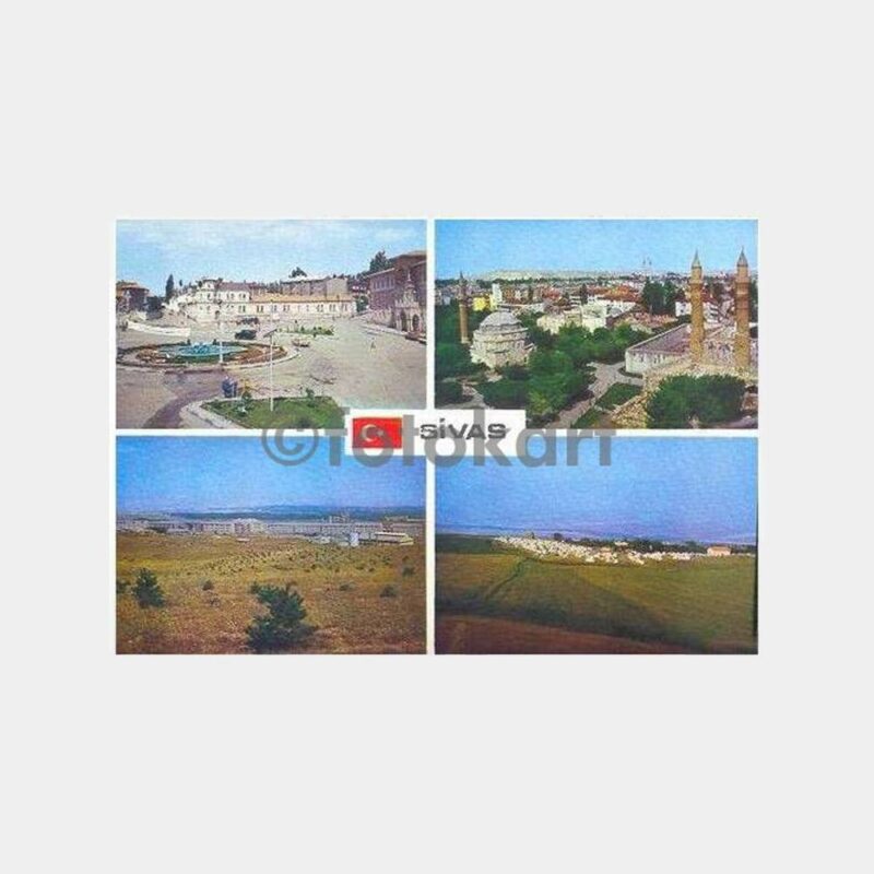 Sivas 4 Muhtelif Görünüş Kartpostal